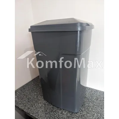 Бак пластиковий 90л тм.сірий