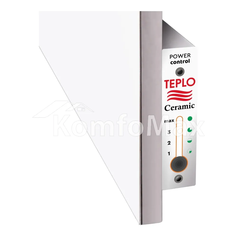 Електрична рушникосушарка TEPLOCeramic керамічна TCMT-T 250 603х603х15 білий  - фото 1