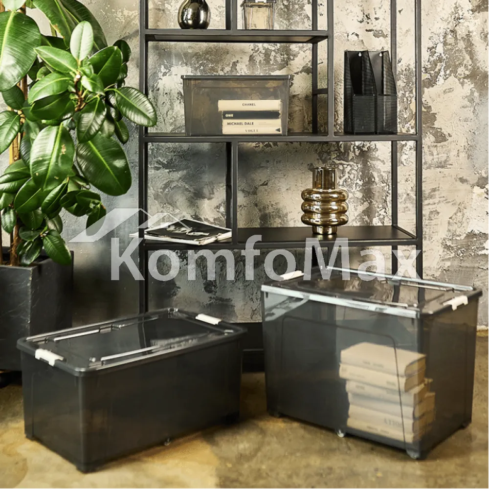 Контейнер Smart Box 50л. 59х39х27,5см. корич. пр./какао  - фото 1