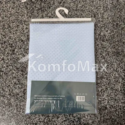 Шторка для ванної Shower curtain 180х180см блакитний