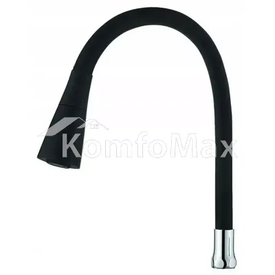 Гусак для змішувача гнучкий Zegor WKC-059- BLACK чорний