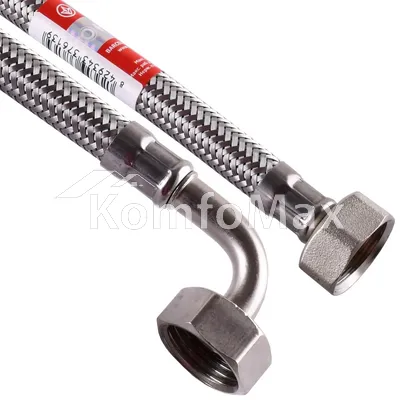 Шланг водяний кутовий TUCAI 1/2″x1/2″ ЗВ (AQCODOHG-1212) 40см.