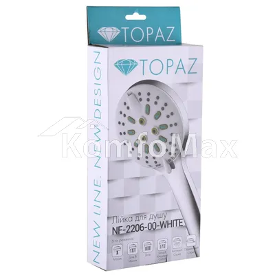 Лійка для душу Topaz NF-2206-00-White, на 6 режимів