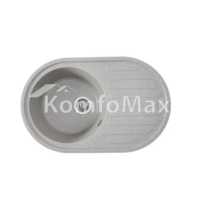 Гранітна мийка для кухні Platinum 7750 LIRA матова Сіра