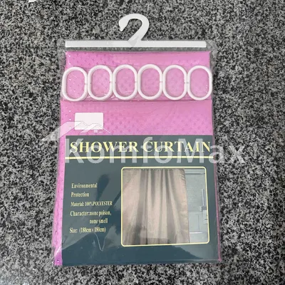 Шторка для ванної Shower curtain 180х180см рожевий