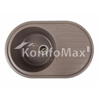 Гранітна мийка для кухні Platinum 7750 LIRA матова Дюна