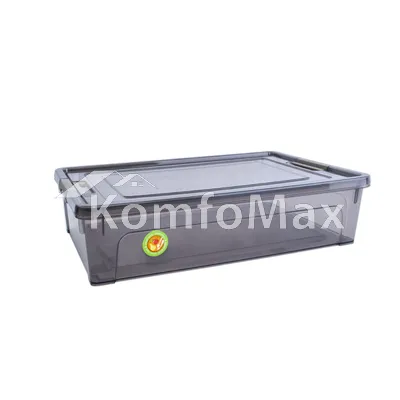 Контейнер Smart Box 3,8л. 32х24х7см. прозорий/какао