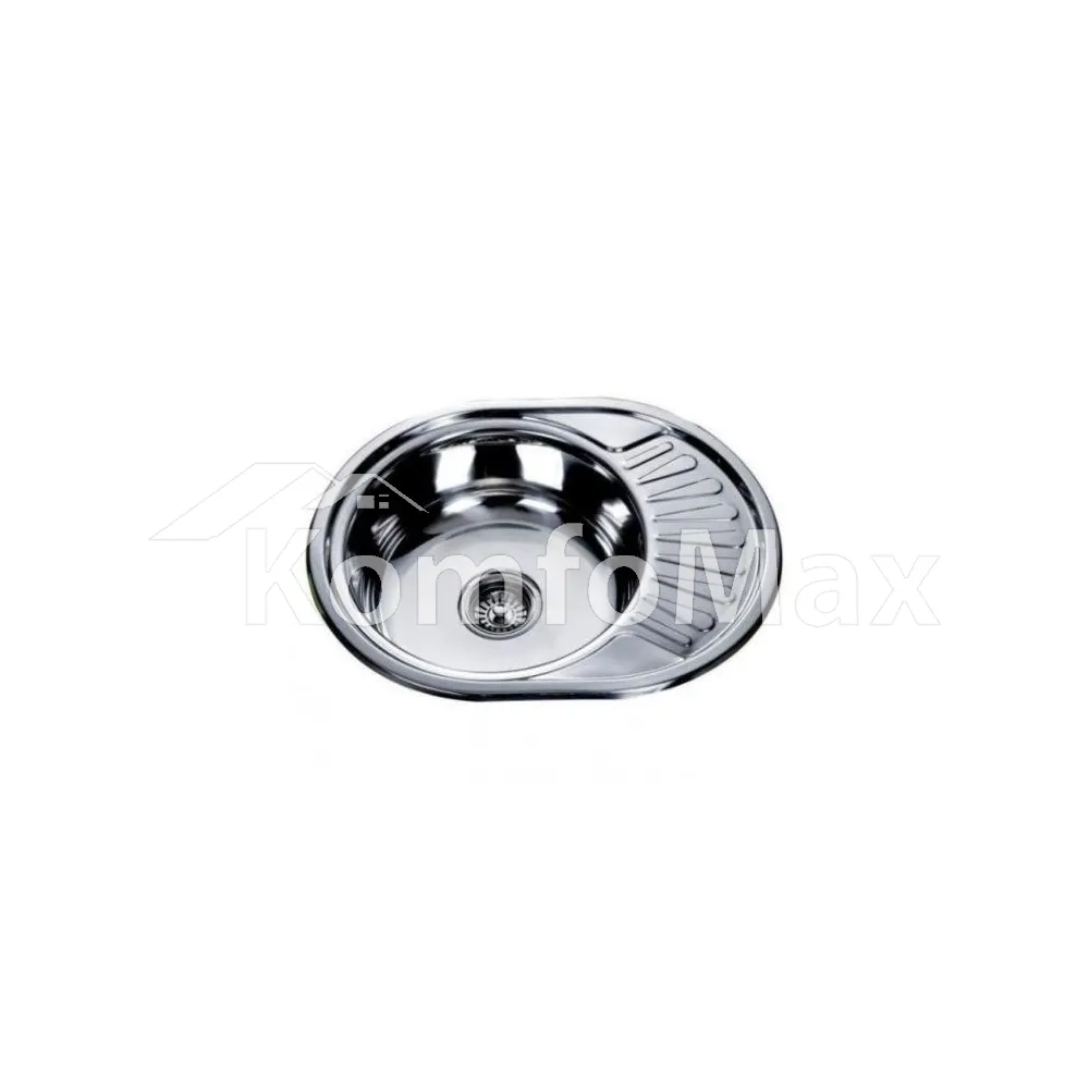 Мийка кухонна врізна Kraft KR 5745 E 0,8мм 570х450х180мм. Satin 