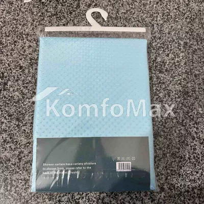 Шторка для ванної Shower curtain 180х180см бірюзовий