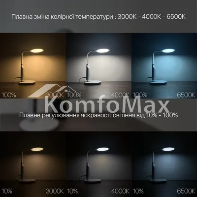 Настільна лампа Violux STARLINK 10W 600Lm 3000-6000К чорний
