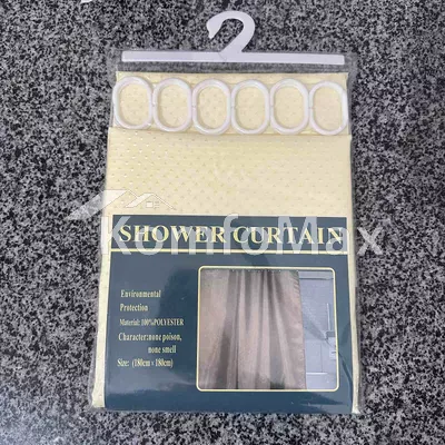 Шторка для ванної Shower curtain 180х180см жовтий