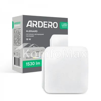 Світлодіодний накладний світильник Ardero AL806ARD 18Вт 1530Лм 5000K білий