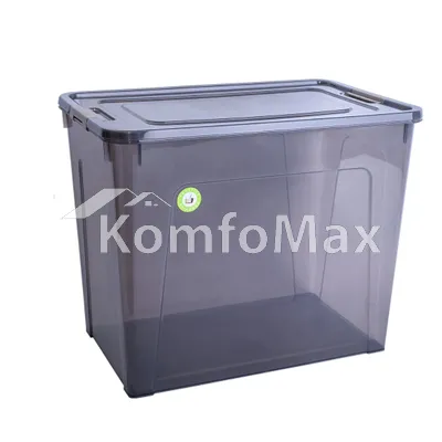 Контейнер Smart Box 40л. 49х32х39см. прозорий/какао