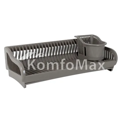 Сушка для посуду 2 в 1 53*23*19см. какао Алеана