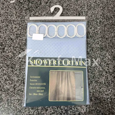 Шторка для ванної Shower curtain 180х180см блакитний