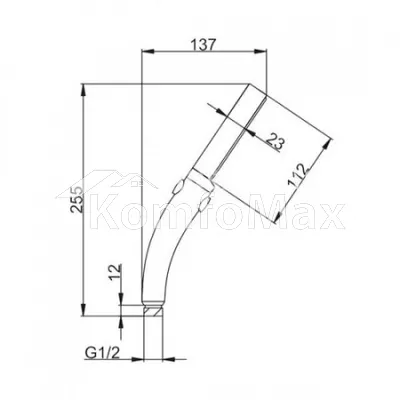 Лійка для душу Frap F012, 1-режим
