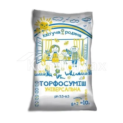 Субстрат торф’яний Квітуча Родина універсальний 10л.