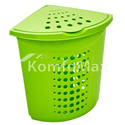 Корзина для білизни кутова 45л. оливковий