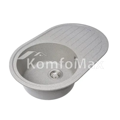 Гранітна мийка для кухні Platinum 7750 LIRA матова Сіра