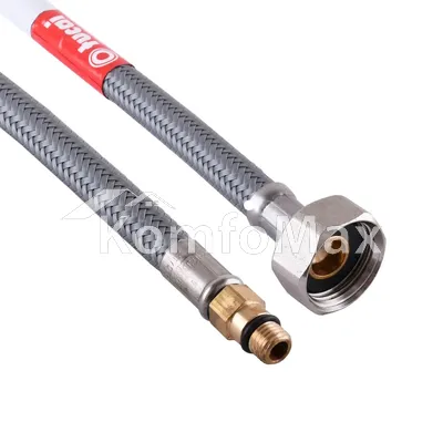 Шланг для змішувача TUCAI М8х1/2″ (коротка голка) антикорозія 80см.