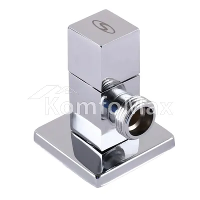 Кран напівобертовий кутовий SOLOMON 1/2″х1/2″ CUBE 7078