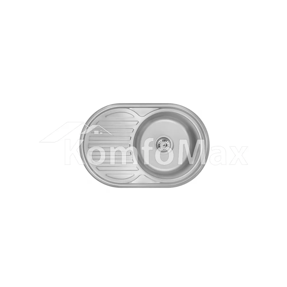 Мийка кухонна врізна Wezer 7750 0,8мм. 770х500х180мм. сатин 