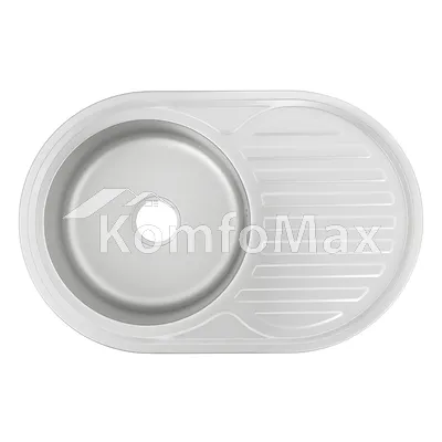 Мийка кухонна врізна VENTA VM7756D 0.6мм 770х550мм decor
