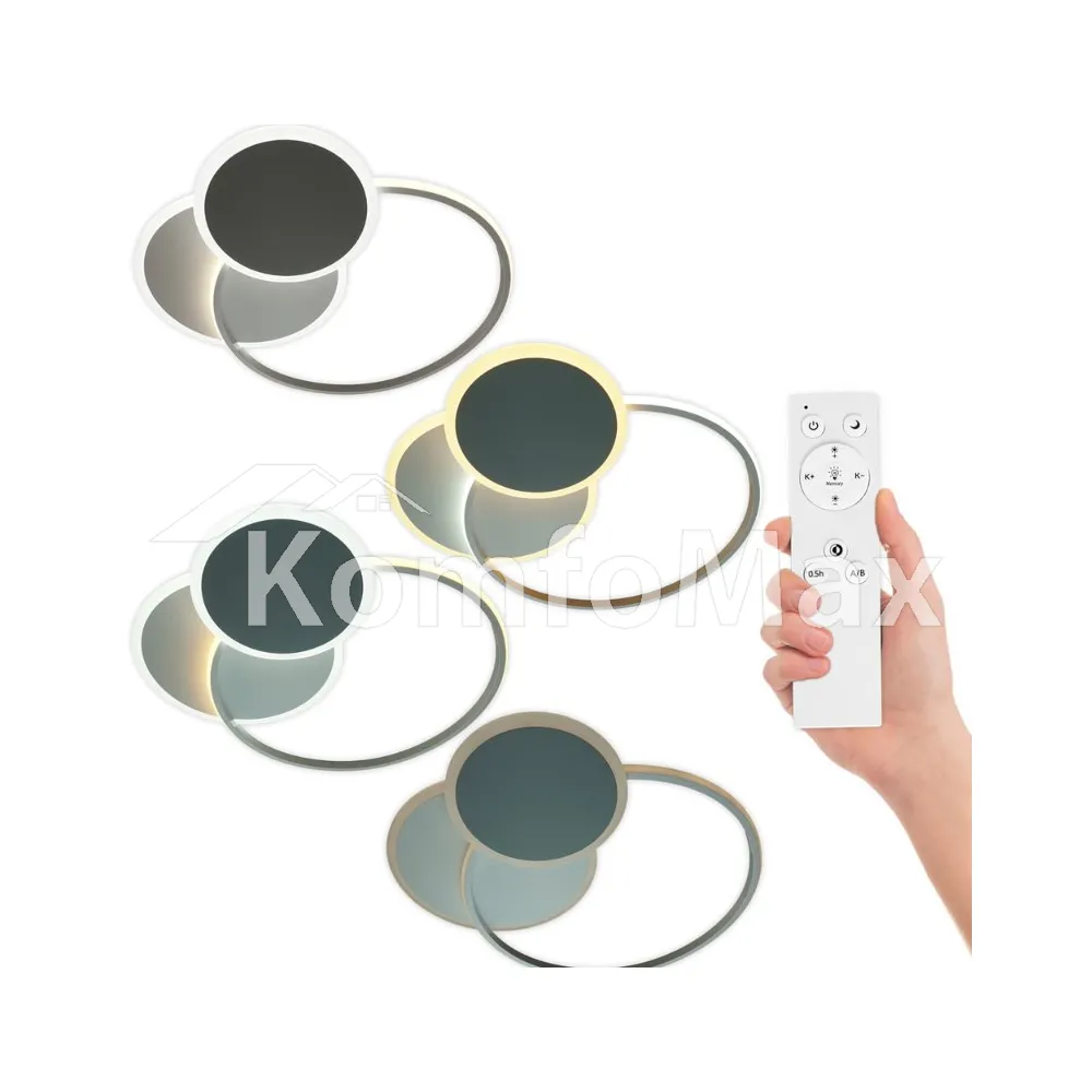 LED світильник VIOLUX smart TRIO круг 80W 3000-5000K IP20 220365  - фото 8