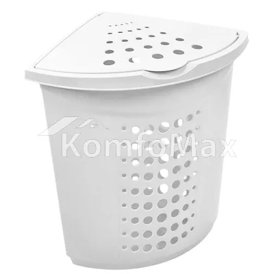 Корзина для білизни кутова 45л. білий