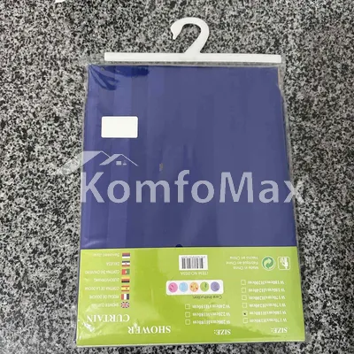 Шторка для ванної Shower curtain 180х180см синій