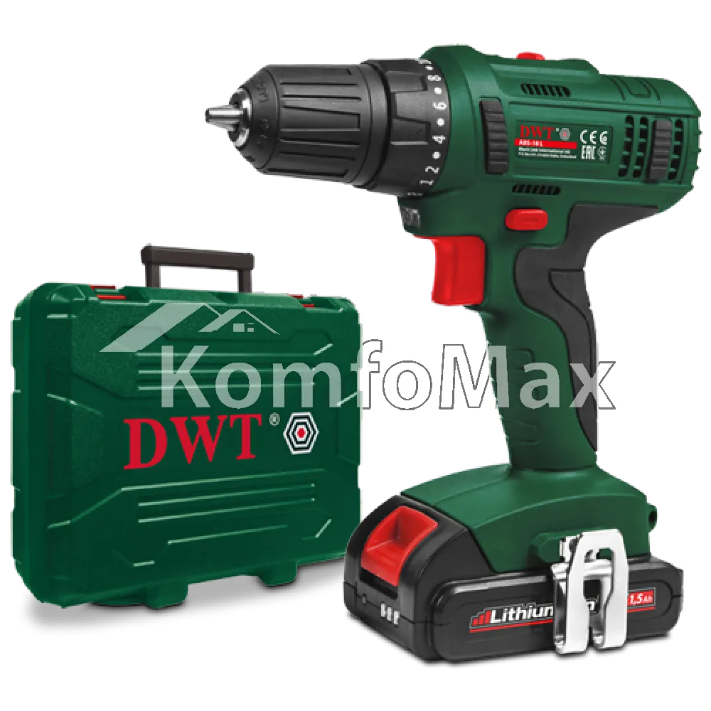 Шуруповерт акумоляторний DWT ABS-18 L-2 BMC 18В. 