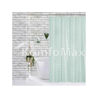 Шторка для ванної Dariana JC12-6205-SAGE м'ята