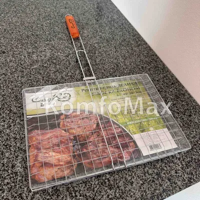 Решітка гриль Садко плоска 67х40х28х3см.