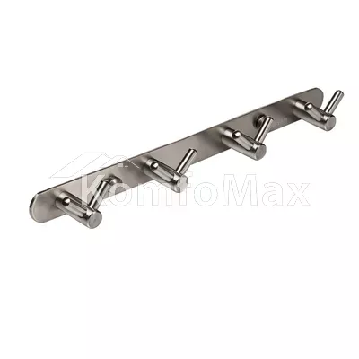 Гачки на планці Globus Lux SS8435-4 SUS304, нержавіюча сталь на 4 гачки