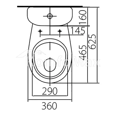 Унітаз-компакт KOLO Antysplash 209905UA 3/6л. з бачком і сидінням поліпропілен