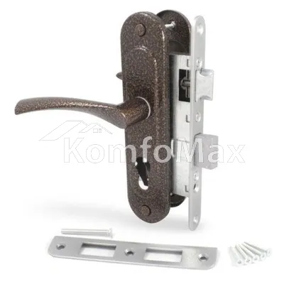 Комплект замка Аріко ЗВ4-У без циліндра мідний