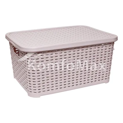 Кошик з кришкою Plastart Ротанг SP-290 5л. (19,5х28,5х12,5см.) Фрезія