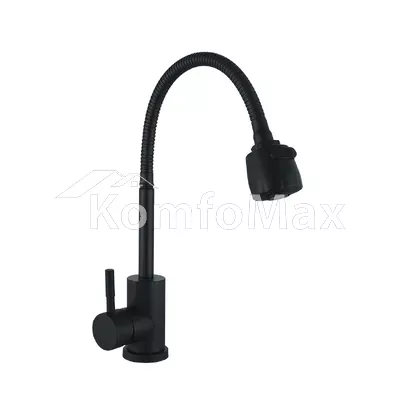Змішувач для кухні Wezer EKO4D-01-BLACK, чорний