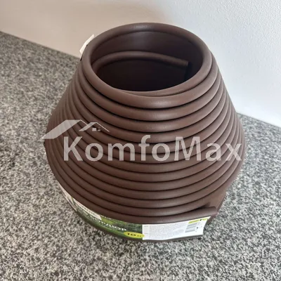 Бордюр садовий GARTEC 10.3см 10м з жолобком коричневий