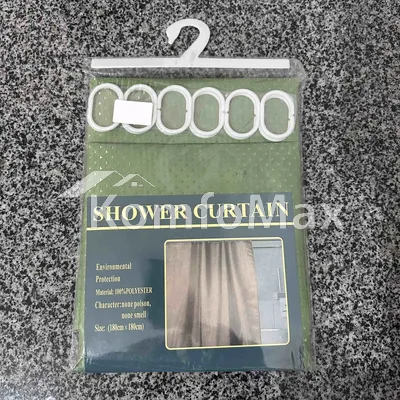 Шторка для ванної Shower curtain 180х180см зелений