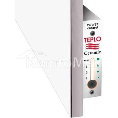 Електрична рушникосушарка TEPLOCeramic керамічна TCMT-T 250 603х603х15 білий