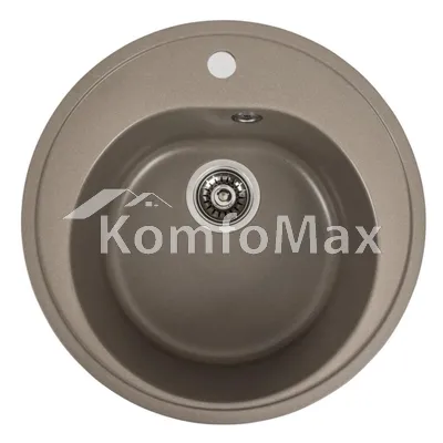 Гранітна мийка для кухні Platinum 510 LUNA матова Титан