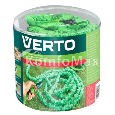 Шланг садовий Verto розтяжний 7.5-22 м (15G890)